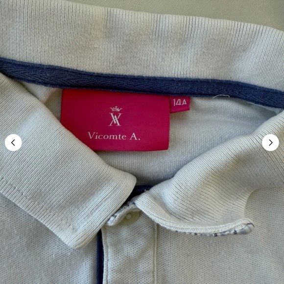 White Polo Shirt for Kids - Picture 2 of 2